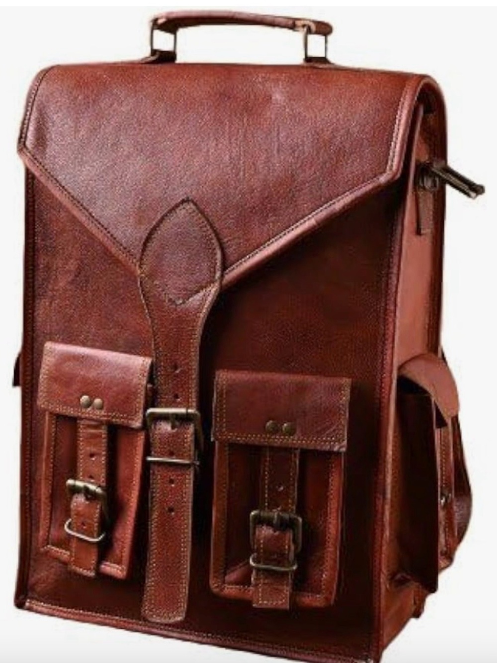 Vintage Leather Messenger Bag
